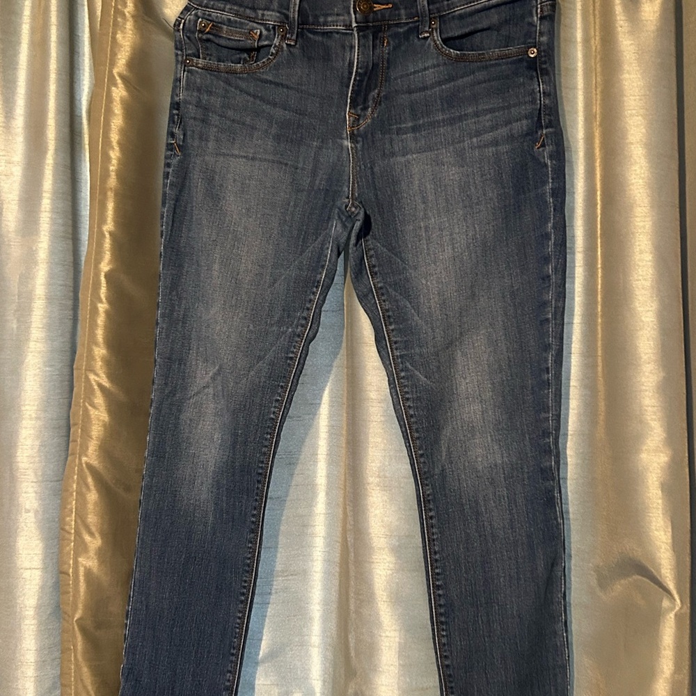 Express Women's Blue Skinny Jeans
